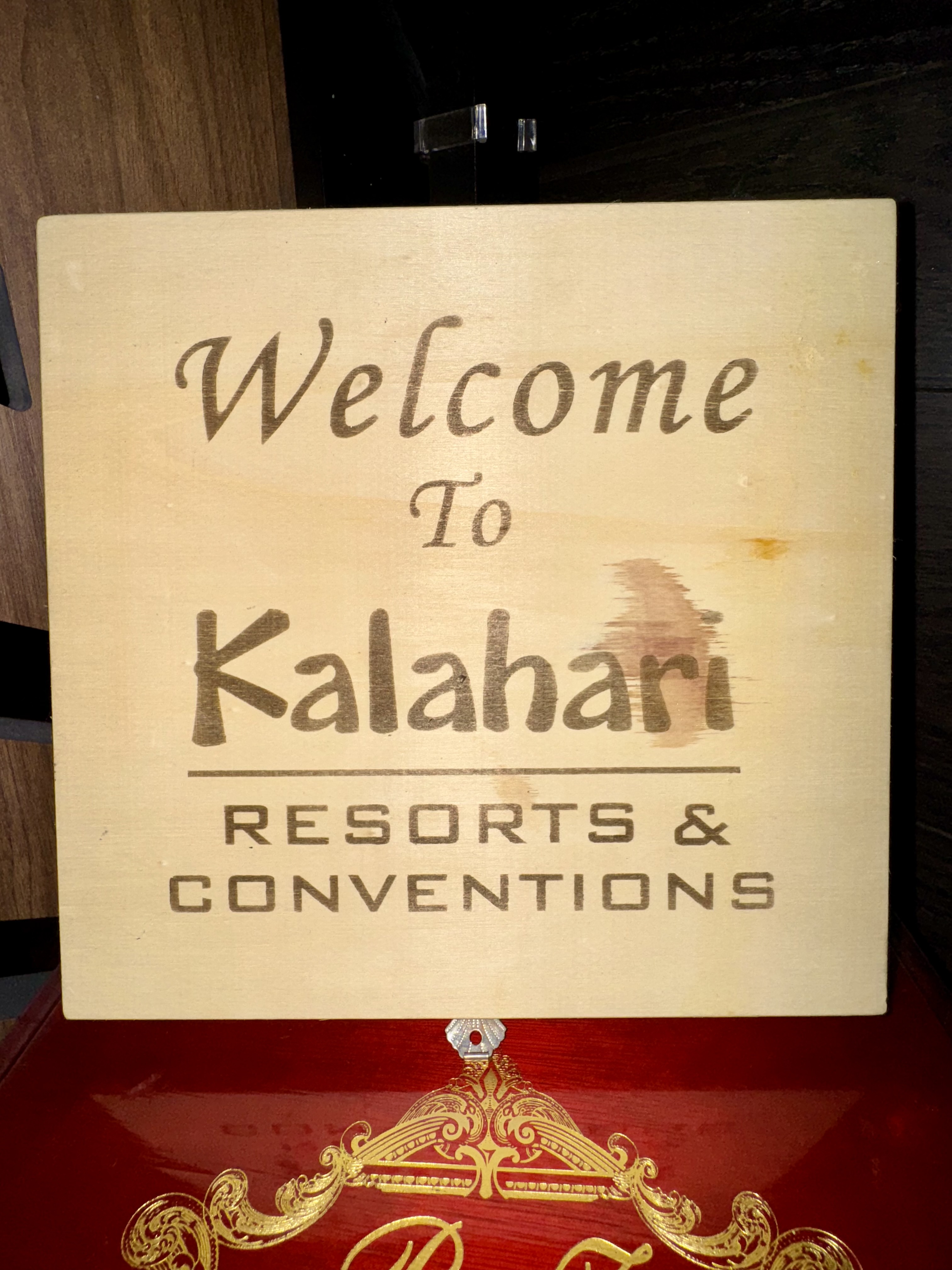 Welcome sign at Kalahari Resorts & Conventions